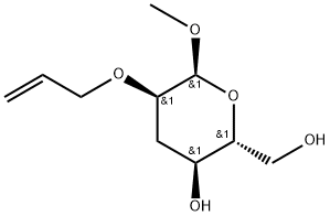 .alpha.-D-ribo-Hexopyranoside, methyl 3-deoxy-2-O-2-propenyl- Struktur