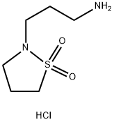 2-(3-Aminopropyl)-1,2-thiazolidine-1,1-dione Hydrochloride Struktur