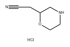 2-Morpholineacetonitrile, hydrochloride Struktur