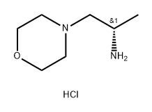 4-Morpholineethanamine, α-methyl-, hydrochloride (1:1), (αS)- Struktur