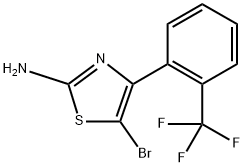 5-(4-Bromo-2-(trifluoromethyl)phenyl)thiazol-2-amine Struktur