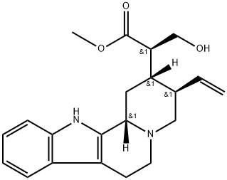 (16R)-18,19-Didehydro-17-hydroxycorynan-16-carboxylic acid methyl ester Struktur