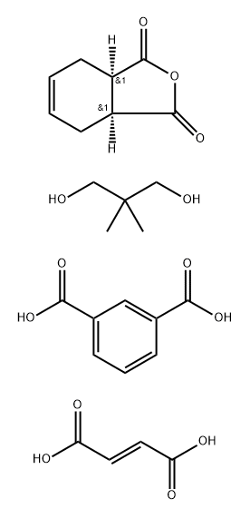 1,3-Benzenedicarboxylic acid, polymer with (E)-2-butenedioic acid, 2,2-dimethyl-1,3-propanediol and cis-3a,4,7,7a-tetrahydro-1,3-isobenzofurandione Struktur