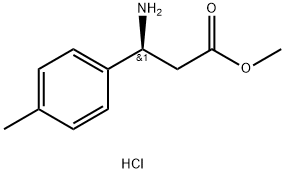 Benzenepropanoic acid, β-amino-4-methyl-, methyl ester, hydrochloride (1:1), (βS)- Struktur