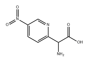 2-amino-2-(5-nitropyridin-2-yl)acetic acid Struktur