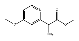 methyl 2-amino-2-(4-methoxypyridin-2-yl)acetate Struktur