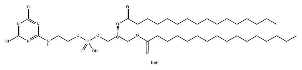 1,2-dipalMitoyl-sn-glycero-3-phosphoethanolaMine-N-(cyanur) (sodiuM salt) Struktur