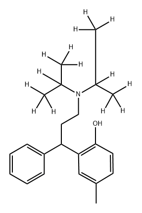 rac-Tolterodine-d14 Tartrate Struktur