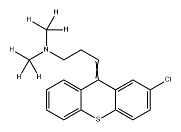 Chlorprothixene-D6 Struktur