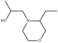 4-Morpholineethanol, 3-ethyl-α-methyl- Struktur