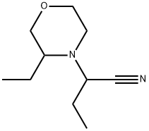 4-Morpholineacetonitrile, α,3-diethyl- Struktur