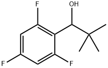 2,2-dimethyl-1-(2,4,6-trifluorophenyl)propan-1-ol Struktur