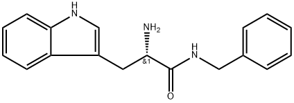 1H-Indole-3-propanamide, α-amino-N-(phenylmethyl)-, (αS)- Struktur