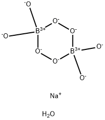 Borate(2-), tetrahydroxybis[μ-(peroxy-κO1:κO2)]di-, sodium, hydrate (1:2:6) Struktur