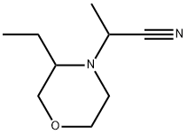 4-Morpholineacetonitrile, 3-ethyl-α-methyl- Struktur