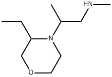 4-Morpholineethanamine, 3-ethyl-N,β-dimethyl- Struktur