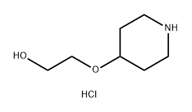 Ethanol, 2-(4-piperidinyloxy)-, hydrochloride (1:1) Struktur