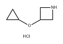 3-Cyclopropoxyazetidine hydrochloride Struktur