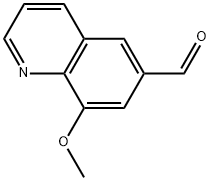 8-Methoxy-6-quinolinecarboxaldehyde Struktur