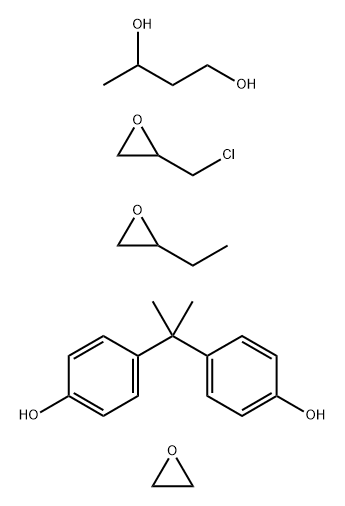 1,3-Butanediol, polymer with (chloromethyl)oxirane, ethyloxirane, 4,4'-(1-methylethylidene)bis[phenol] and oxirane Struktur