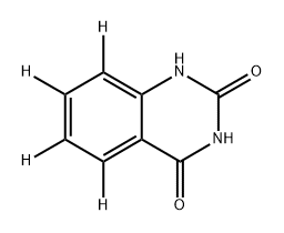 [2H4]-1,2,3,4-Tetrahydro-2,4-dioxoquinazoline Struktur