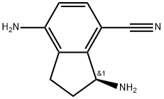 (S)-3,7-diamino-2,3-dihydro-1H-indene-4-carbonitrile Struktur