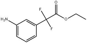 Benzeneacetic acid, 3-amino-α,α-difluoro-, ethyl ester Struktur