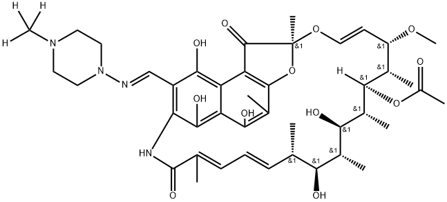 Rifampicin-d3 Struktur