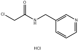 2-chloro-N-(pyridin-3-ylmethyl)acetamide hydrochloride Struktur