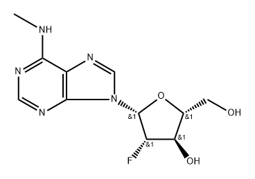 2'-Fluoro-2'-deoxy-N6-methylarabinoadenosine Struktur