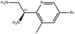 (S)-1-(5-bromo-3-methylpyridin-2-yl)ethane-1,2-diamine Struktur