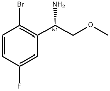 (1S)-1-(2-bromo-5-fluorophenyl)-2-methoxyethanamine Struktur