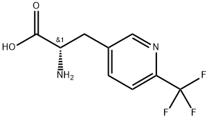 3-Pyridinepropanoic acid, α-amino-6-(trifluoromethyl)-, (αS)- Struktur