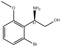 (2R)-2-amino-2-(2-bromo-6-methoxyphenyl)ethan-1-ol Struktur