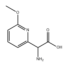 2-amino-2-(6-methoxypyridin-2-yl)acetic acid Struktur