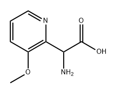 2-amino-2-(3-methoxypyridin-2-yl)acetic acid Struktur