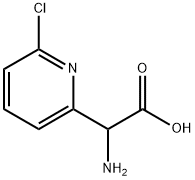 2-amino-2-(6-chloropyridin-2-yl)acetic acid Struktur