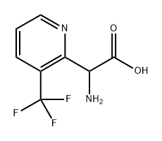 2-amino-2-[3-(trifluoromethyl)pyridin-2-yl]acetic acid Struktur