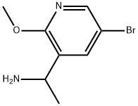 1-(5-Bromo-2-methoxypyridin-3-yl)ethan-1-amine Struktur