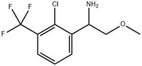 1-[2-chloro-3-(trifluoromethyl)phenyl]-2-methoxyethanamine Struktur