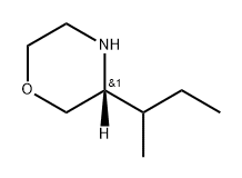 Morpholine, 3-(1-methylpropyl)-, (3R)- Struktur