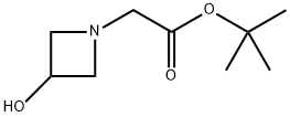 1,1-Dimethylethyl 3-hydroxy-1-azetidineacetate Structure