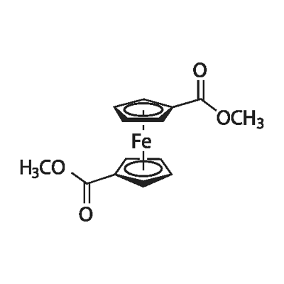 dimethyl 1,1'-ferrocenedicarboxylate Struktur