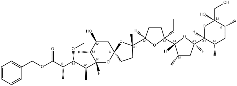 Monensin benzyl ester Struktur