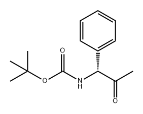 Carbamic acid, N-[(1R)-2-oxo-1-phenylpropyl]-, 1,1-dimethylethyl ester Struktur