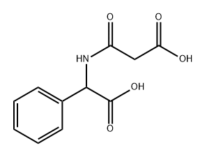 Benzeneacetic acid, α-[(2-carboxyacetyl)amino]- Struktur