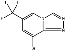 8-Bromo-6-(trifluoromethyl)-[1,2,4]triazolo[4,3-a]pyridine Struktur