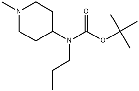 tert-butyl (1-methylpiperidin-4-yl)(propyl)carbamate Struktur