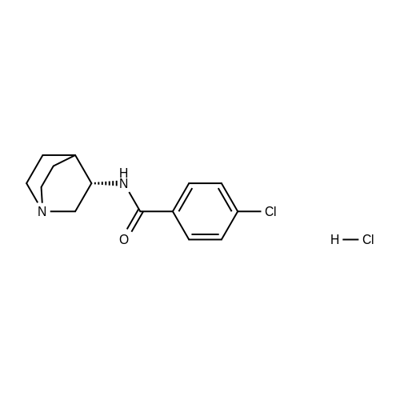 PNU-282987 S enantiomer hydrochloride Struktur