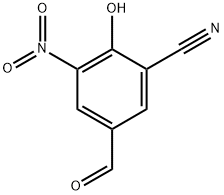 5-Formyl-2-hydroxy-3-nitrobenzonitrile Struktur